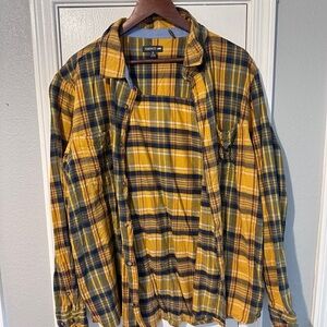 Toad&Co Yellow and Blue Plaid Shirt